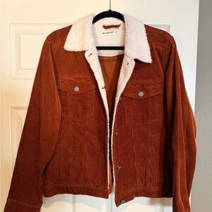 BLANKNYC Sherpa lined corduroy jacket, size medium